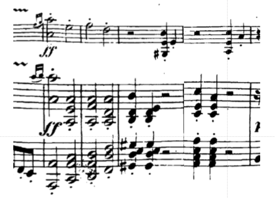 Excerpt from Beethoven's Violin Sonata No. 1 in D Major, Op. 12 number 1.