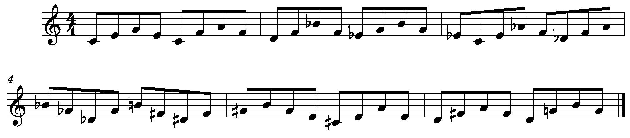 Ex. 1 Triads Within a Major 7th