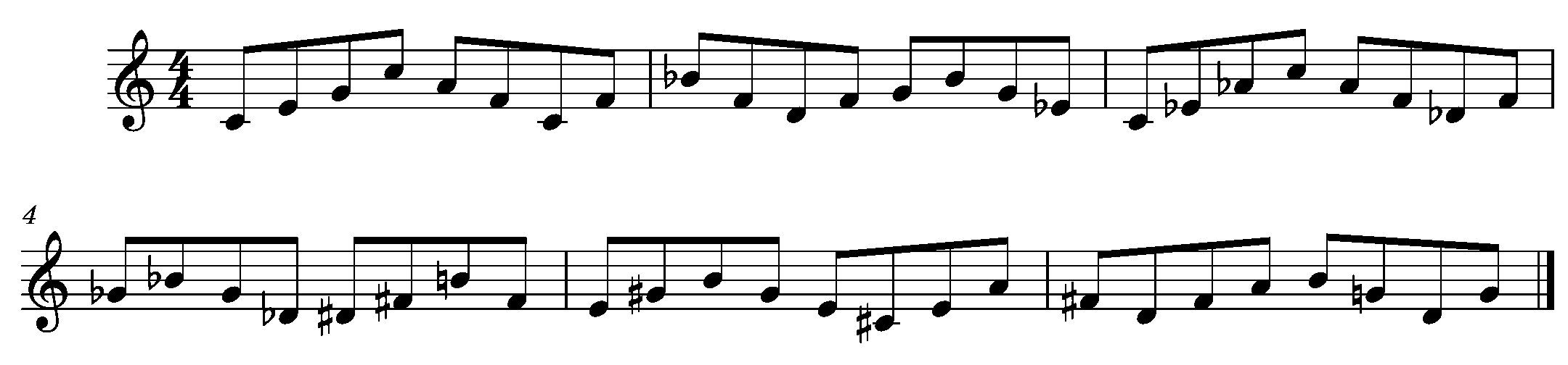 Ex. 2 Triads Within an Octave