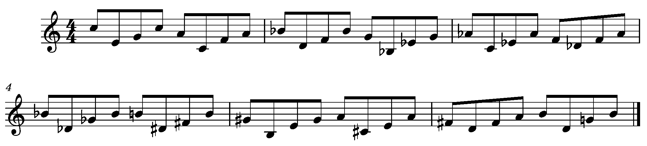 Ex. 4 Triads Pivoting Within a Major 10th